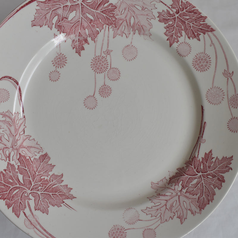 Antique Plate K&G Lunéville Platane N