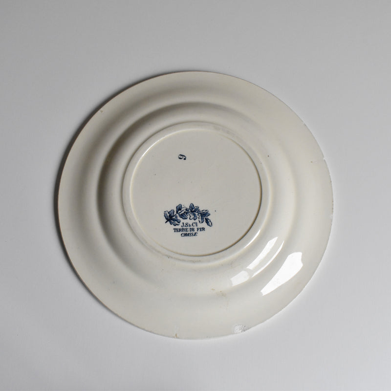 アンティークプレート JS&Cieクレールフォンテーヌ Chasse