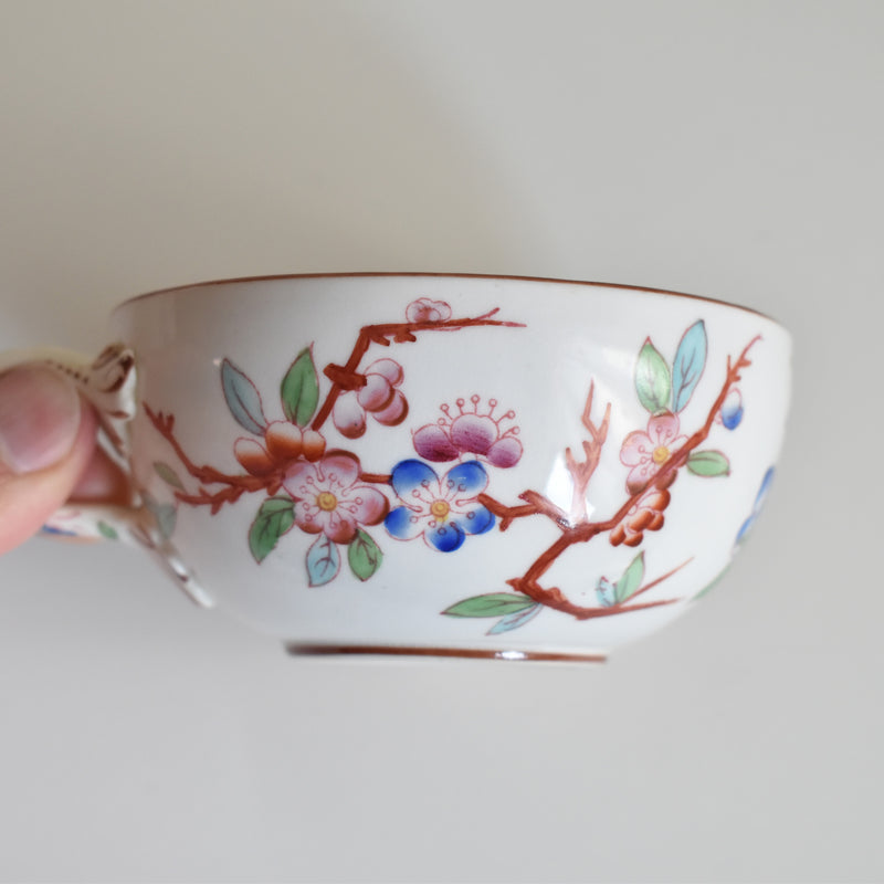 Antique Cup & Saucer Sarreguemines Minton 252 G