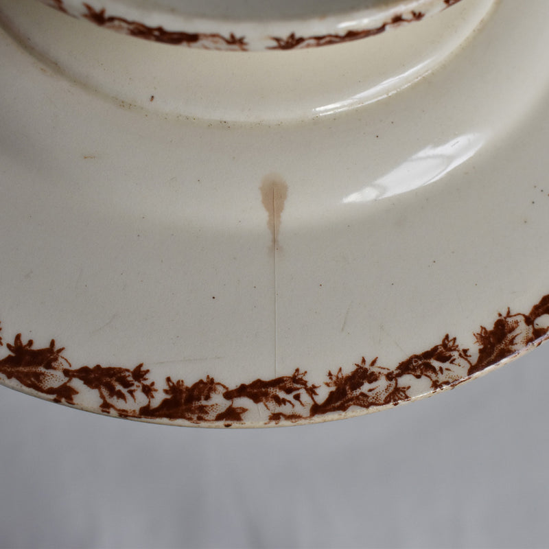 Antique Pedestal Cake Stand - Gien Cactus