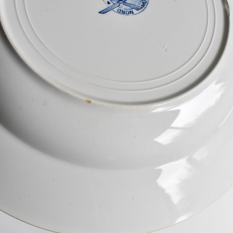 Vintage Deep Plate Moulin des Loups Bleuets C