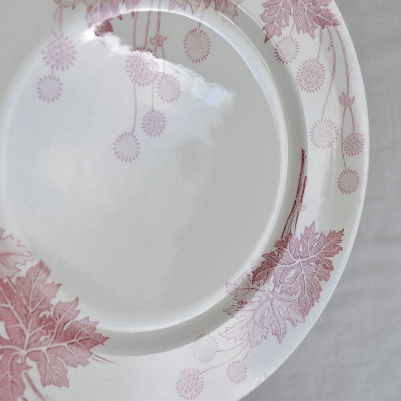 Antique Plate K&G Lunéville Platane N