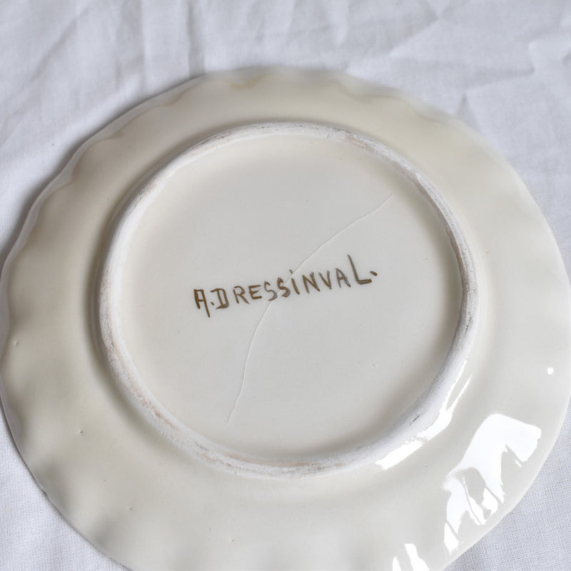 ア.ドラサンヴァル A.Dressinval チョコレートカップソーサー ホワイト