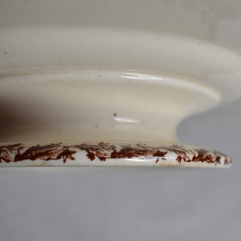 Antique Pedestal Cake Stand - Gien Cactus