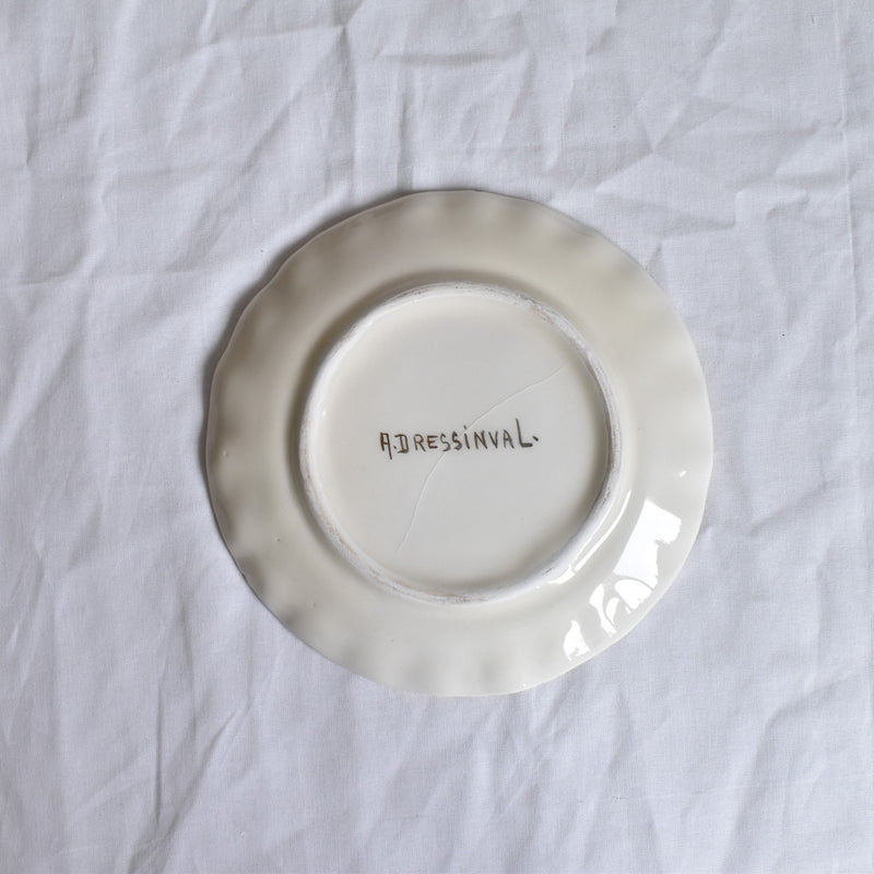 ア.ドラサンヴァル A.Dressinval チョコレートカップソーサー ホワイト