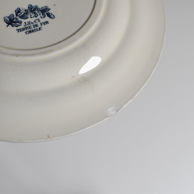 アンティークプレート JS&Cieクレールフォンテーヌ Chasse