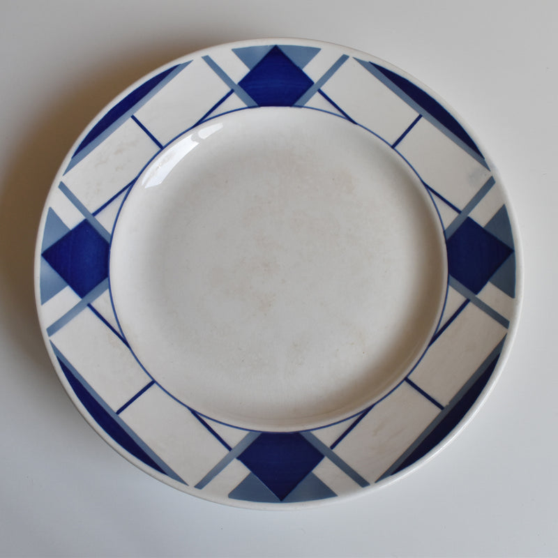 Vintage Footed Plate Digoin & Sarreguemines Efel