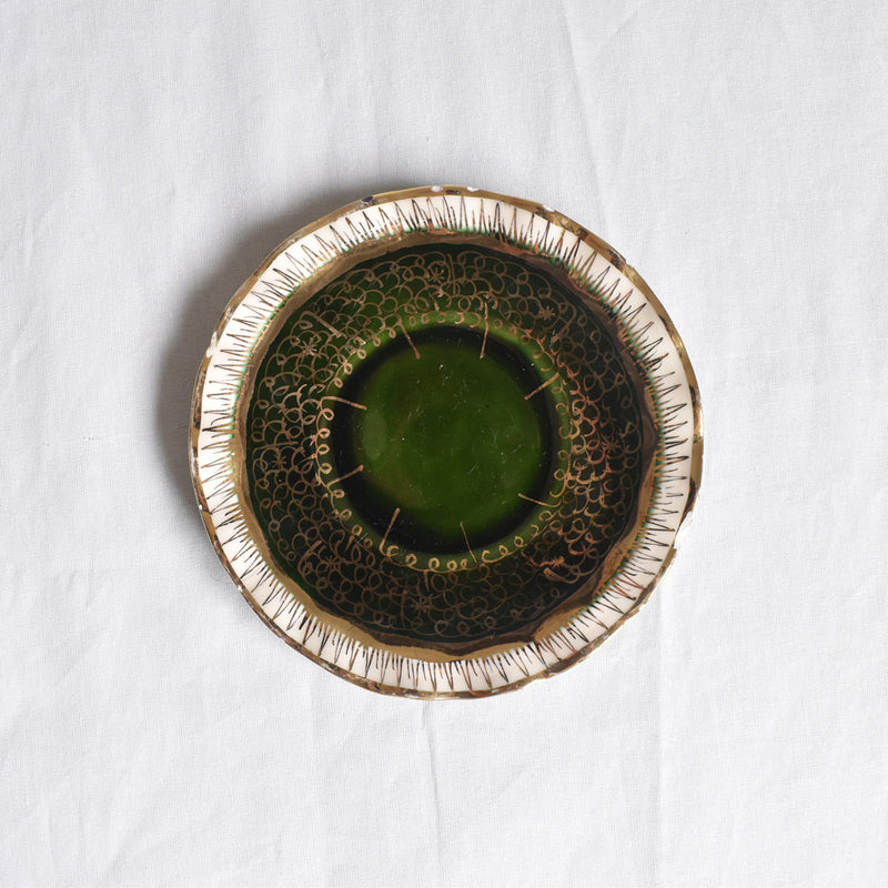 ア.ドラサンヴァル A.Dressinval コーヒーカップ＆ソーサー ダークグリーン A