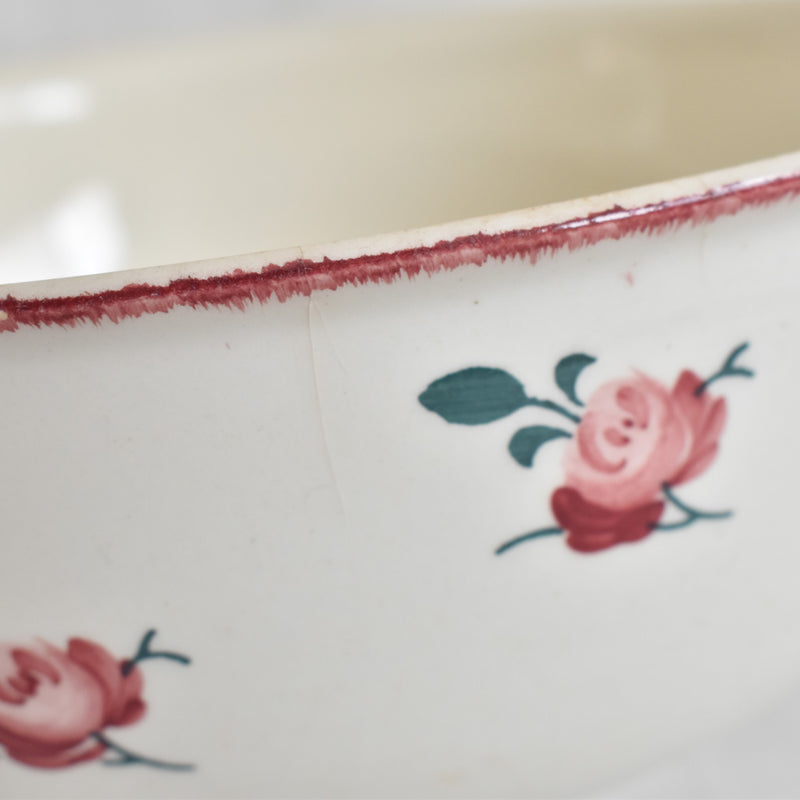 Antique Salad Bowl K&G Luneville Senlis