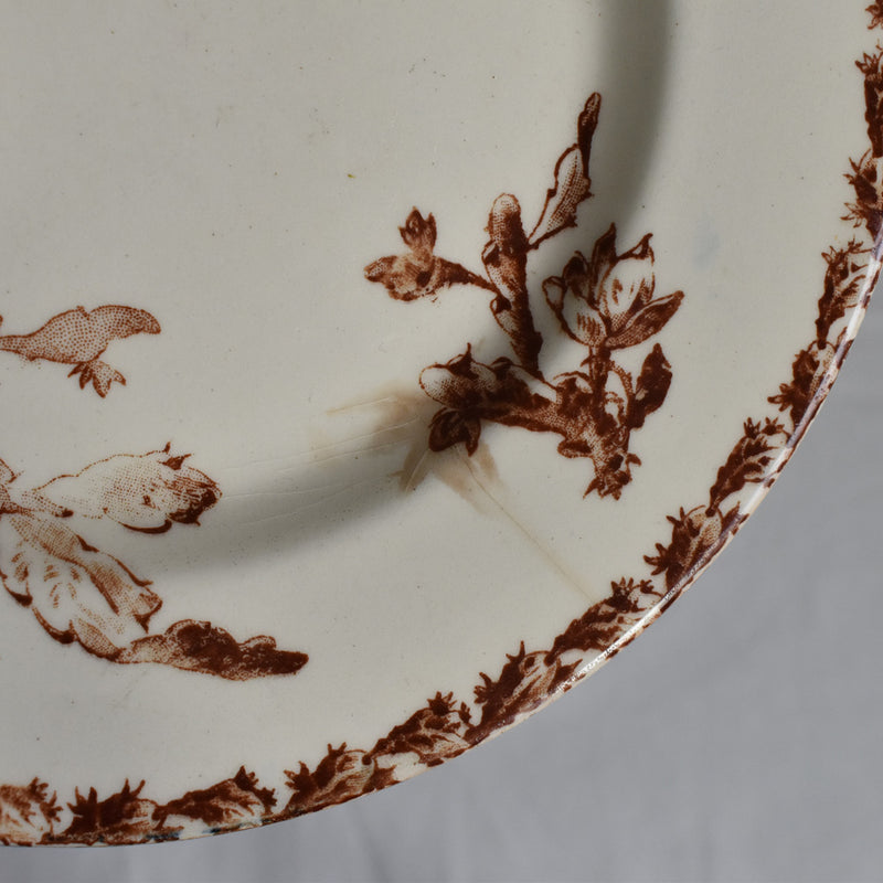 Antique Pedestal Cake Stand - Gien Cactus