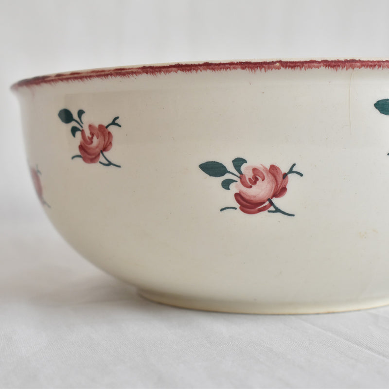 Antique Salad Bowl K&G Luneville Senlis