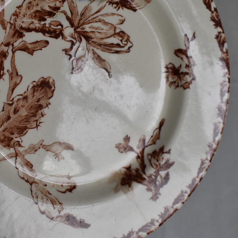 Antique Pedestal Cake Stand - Gien Cactus