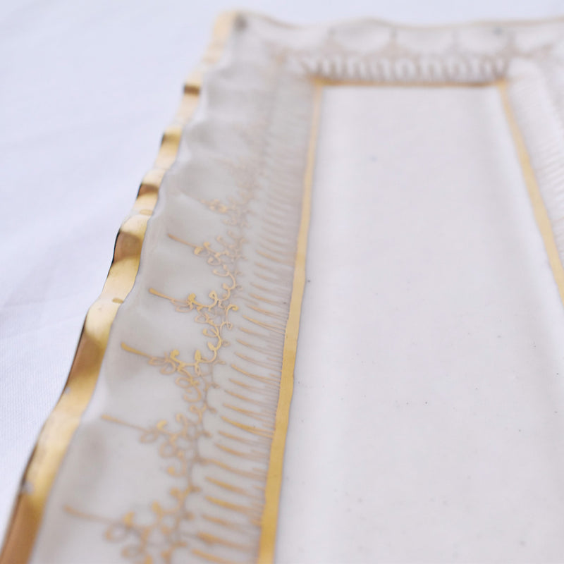 ア.ドラサンヴァル A.Dressinval ケーキプレート ホワイト