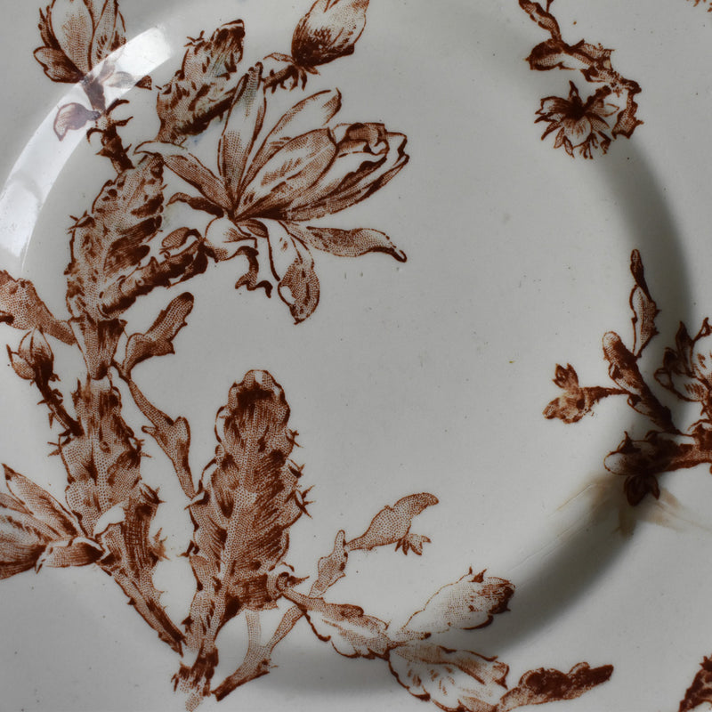 Antique Pedestal Cake Stand - Gien Cactus