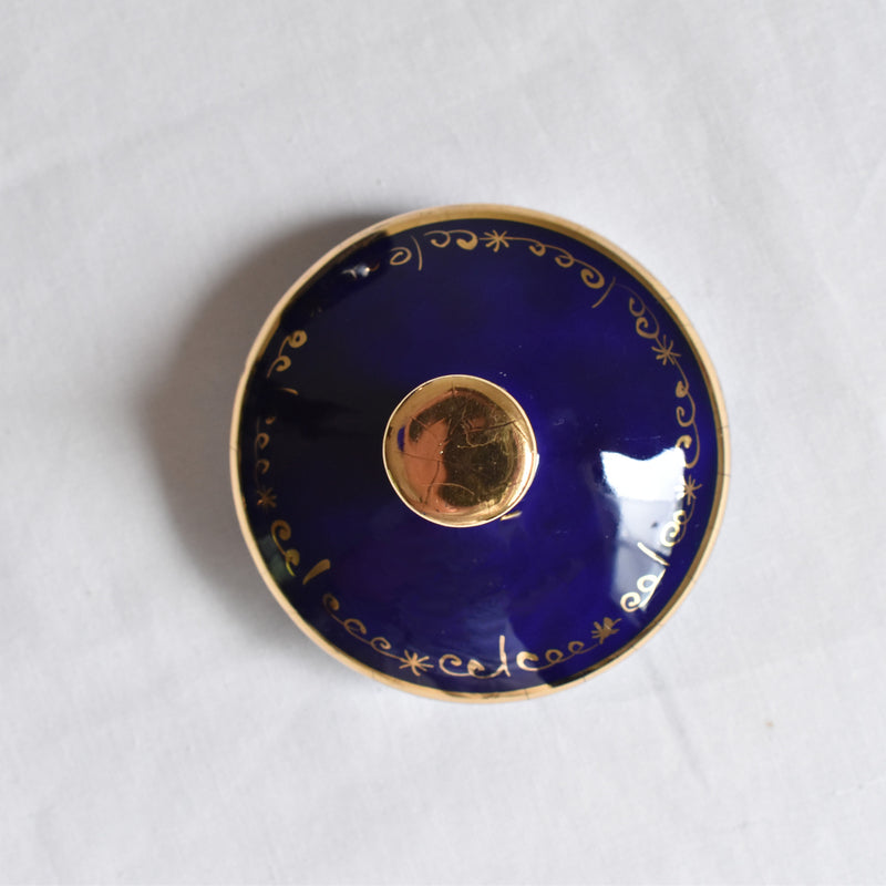 ア.ドラサンヴァル A.Dressinval シュガーポット ダークブルー B