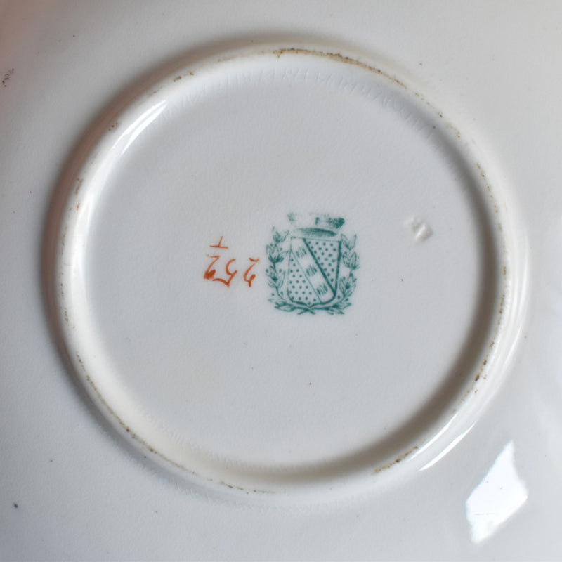 Antique Cup & Saucer Sarreguemines Minton 252 F