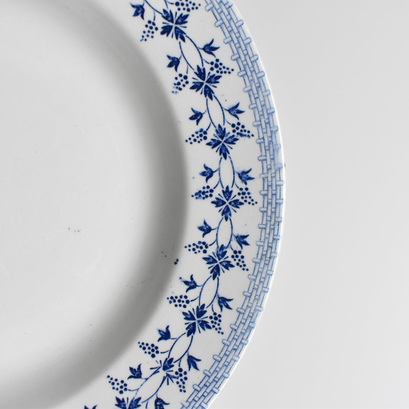 Vintage Deep Plate Moulin des Loups Bleuets C