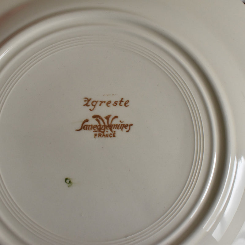 Vintage Plate Digoin & Sarreguemines Agreste A