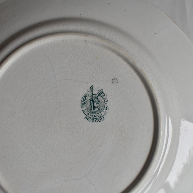 Antique Plate Saint-Amand Moscou F