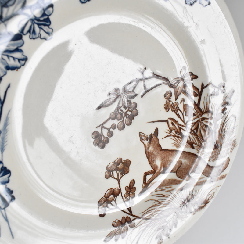 アンティークプレート JS&Cieクレールフォンテーヌ Chasse