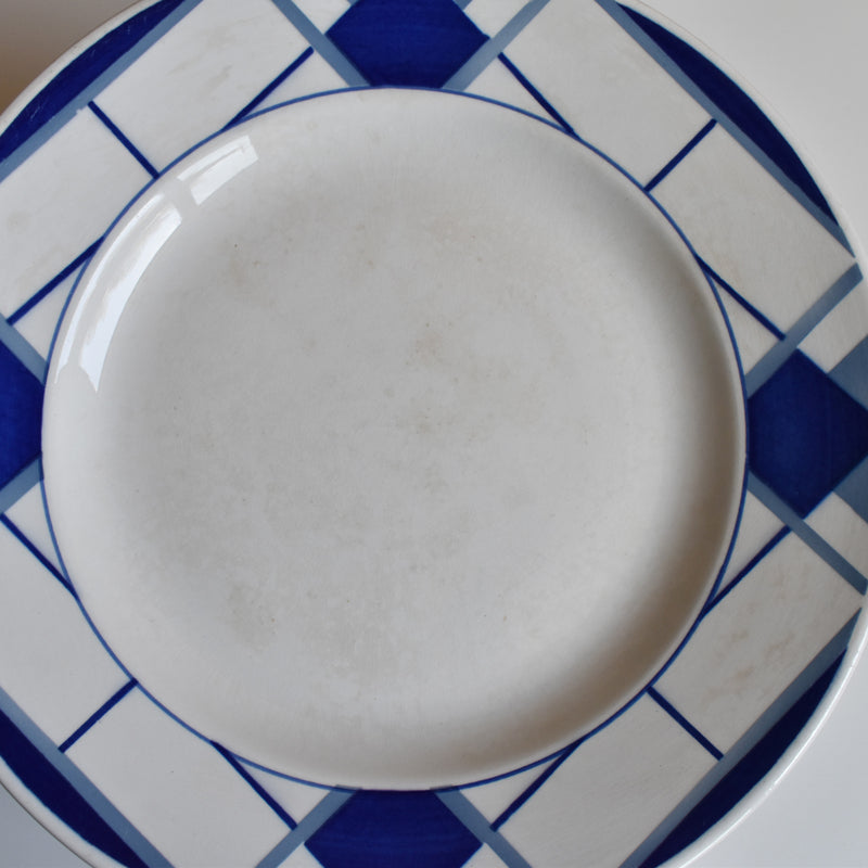 Vintage Footed Plate Digoin & Sarreguemines Efel