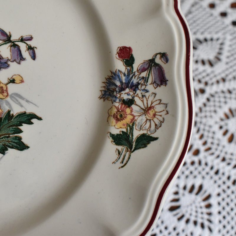 Vintage Plate Digoin & Sarreguemines Agreste A