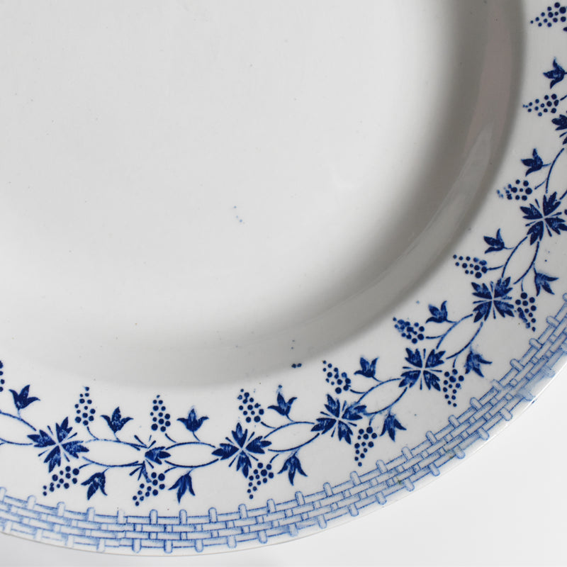 Vintage Deep Plate Moulin des Loups Bleuets C
