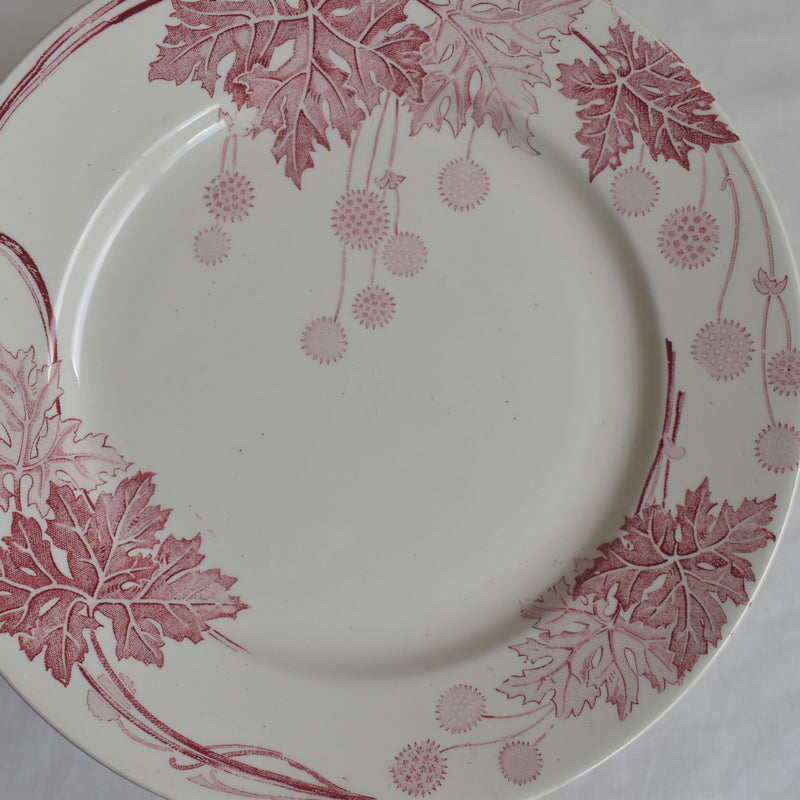 Antique plate K&G Luneville Platane O