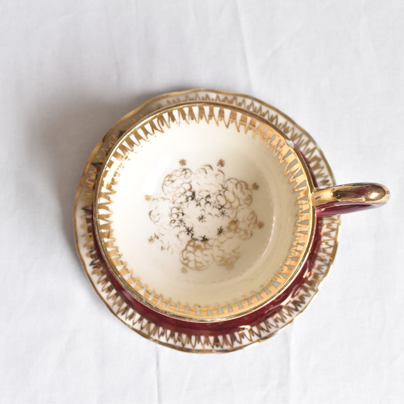 ア.ドラサンヴァル A.Dressinval コーヒーカップ＆ソーサー レッド C