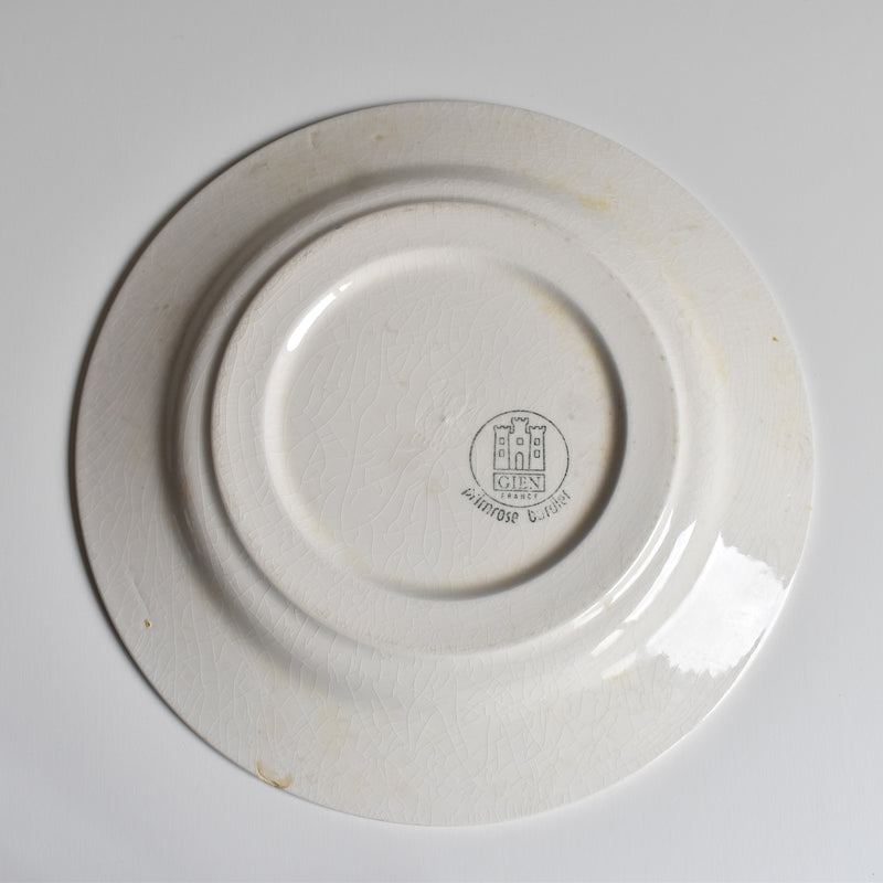 Vintage Plate Gien Primrose Bordier A