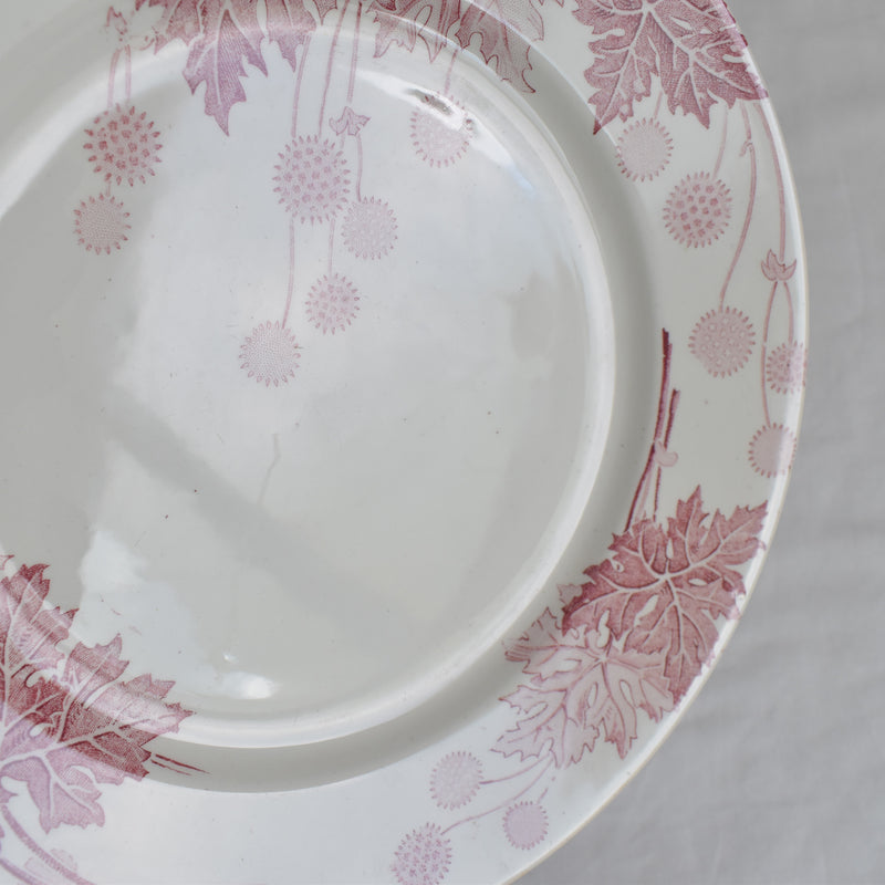 Antique plate K&G Luneville Platane O