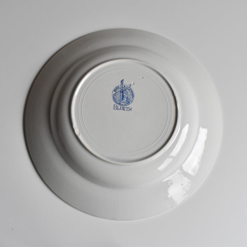 Vintage Deep Plate: Moulin des Loups Bleuets D (On display at our Osaka store)