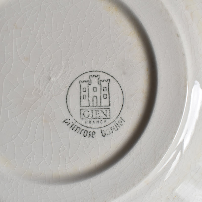 Vintage Plate Gien Primrose Bordier A