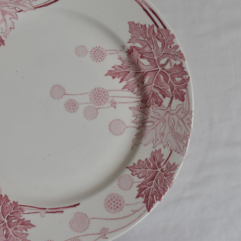 Antique plate K&G Luneville Platane O