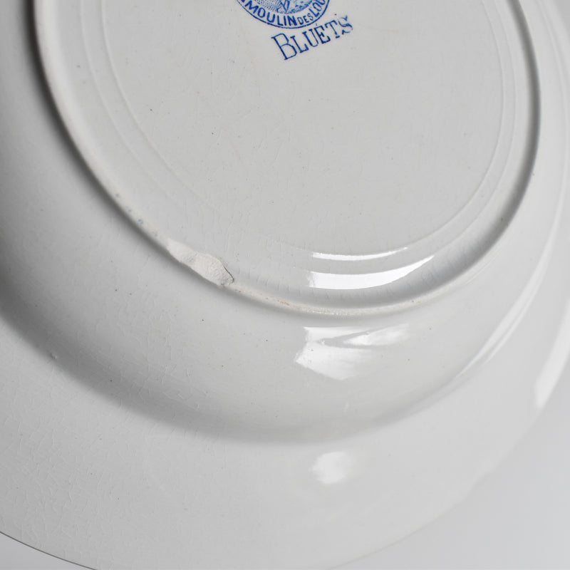 Vintage Deep Plate: Moulin des Loups Bleuets D (On display at our Osaka store)
