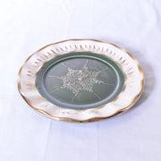 ドラサンヴァル  ヴィンテージ食器　皿　グリーン　