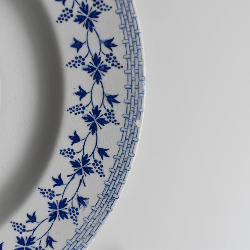 Vintage Deep Plate: Moulin des Loups Bleuets D (On display at our Osaka store)