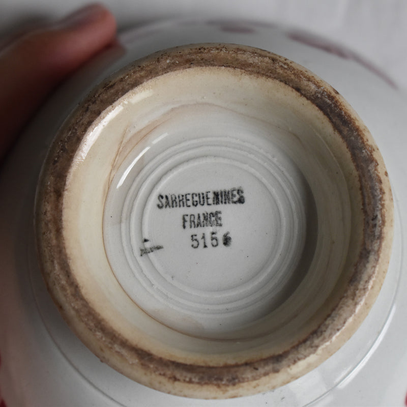 Vintage Digoin & Sarreguemines Cafe au Lait Bowl 5156