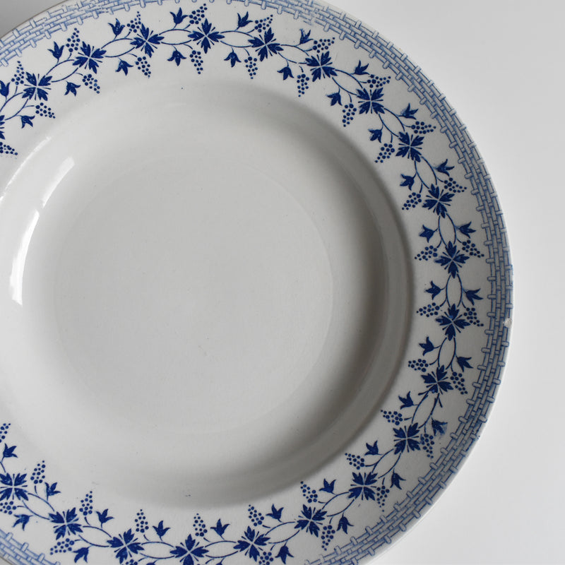 Vintage Deep Plate: Moulin des Loups Bleuets D (On display at our Osaka store)