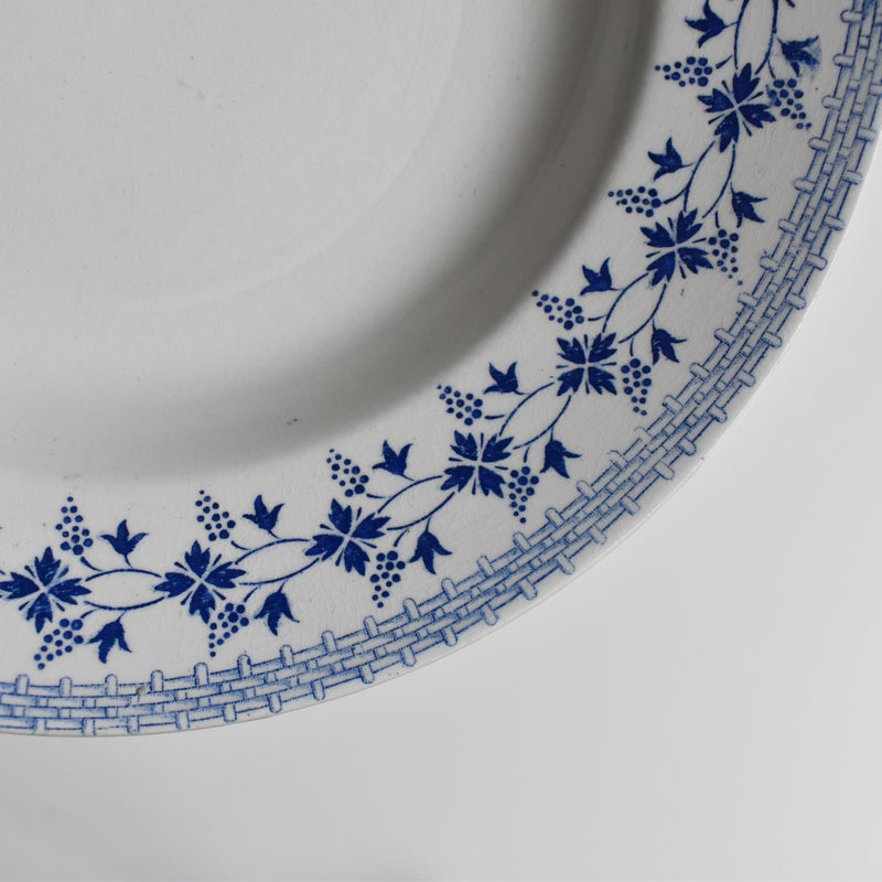 Vintage Deep Plate: Moulin des Loups Bleuets D (On display at our Osaka store)