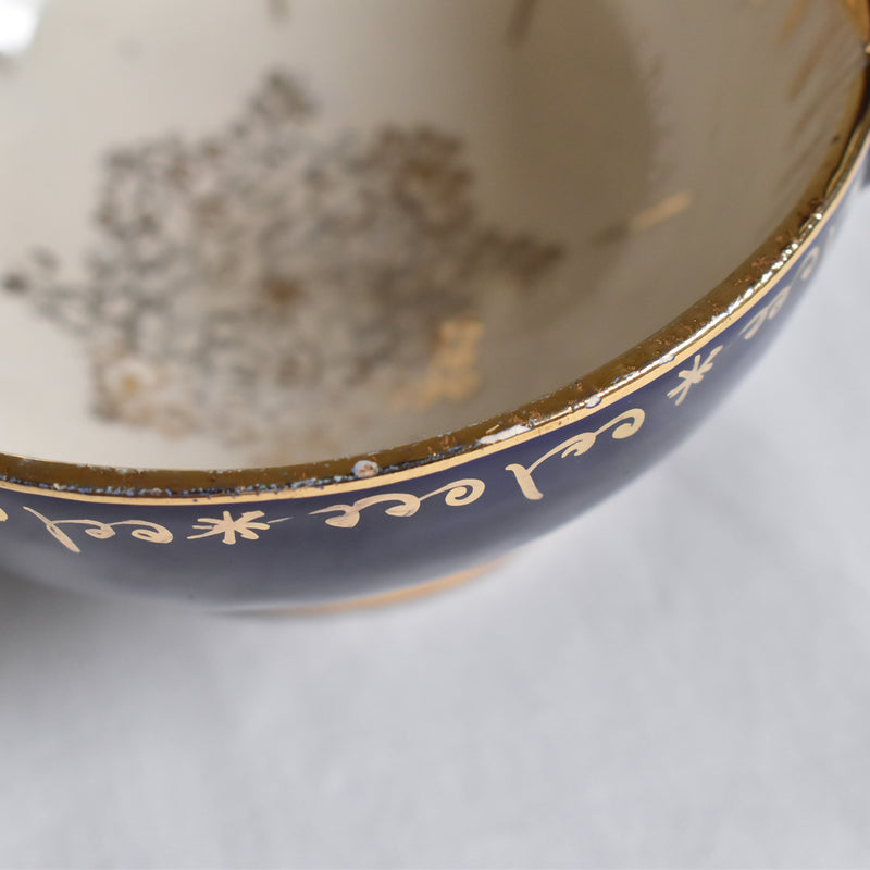 ア.ドラサンヴァル A.Dressinval コーヒーカップ＆ソーサー ダークブルー F