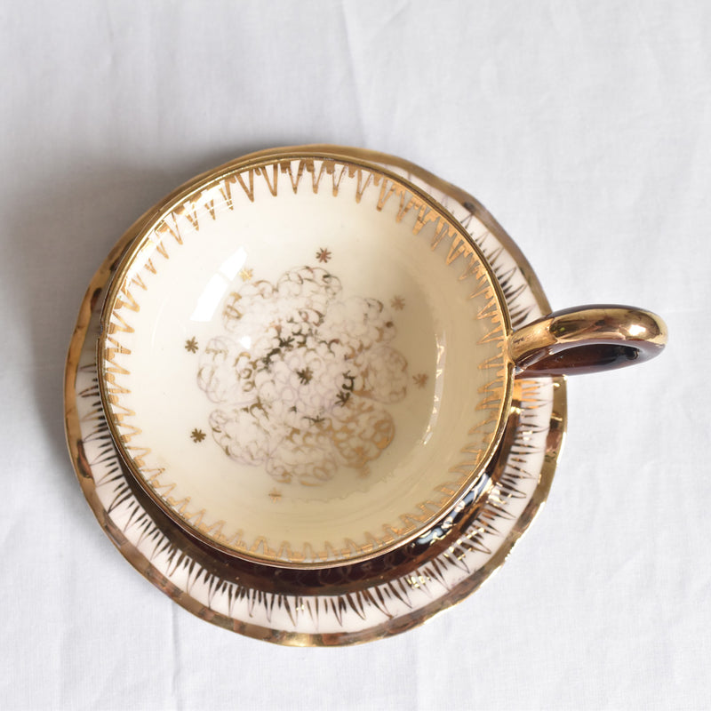 ア.ドラサンヴァル A.Dressinval コーヒーカップ＆ソーサー ブラウン A