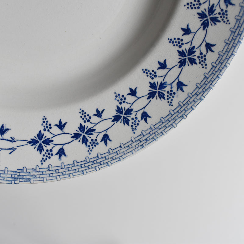 Vintage Deep Plate: Moulin des Loups Bleuets D (On display at our Osaka store)