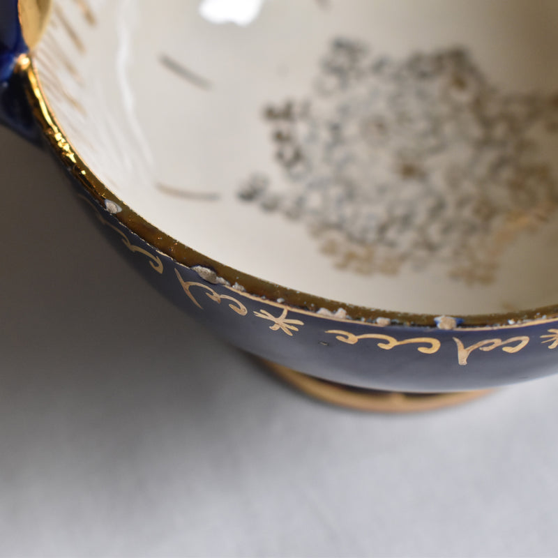 ア.ドラサンヴァル A.Dressinval コーヒーカップ＆ソーサー ダークブルー F