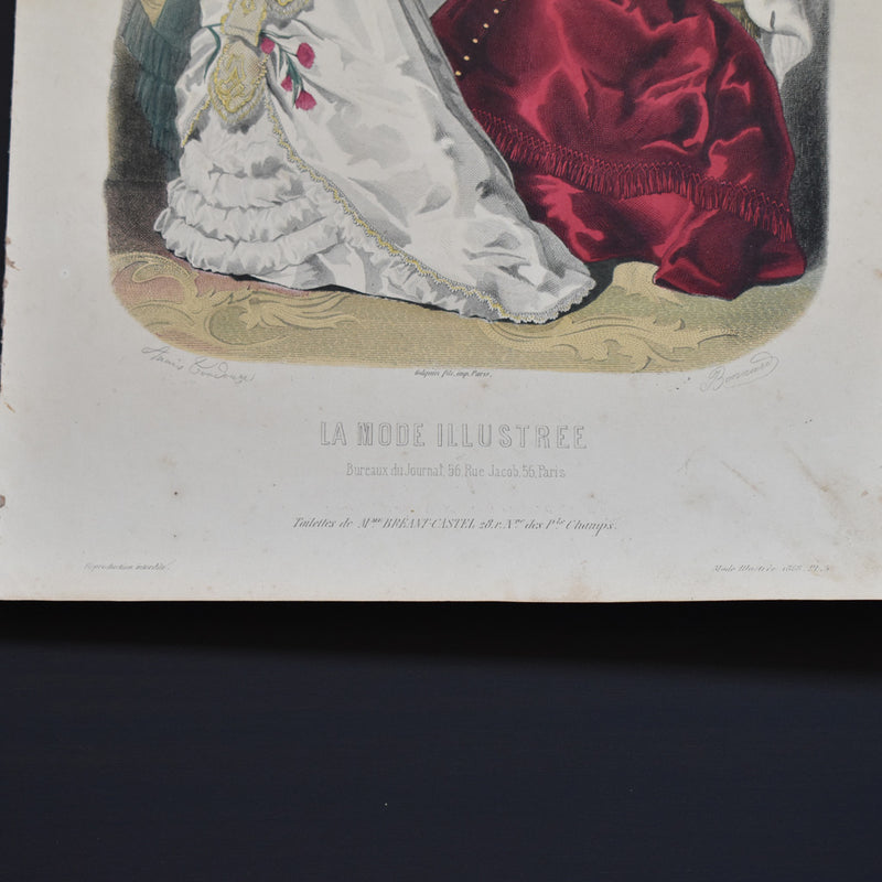 Antique Print: La Mode Illustrée n5