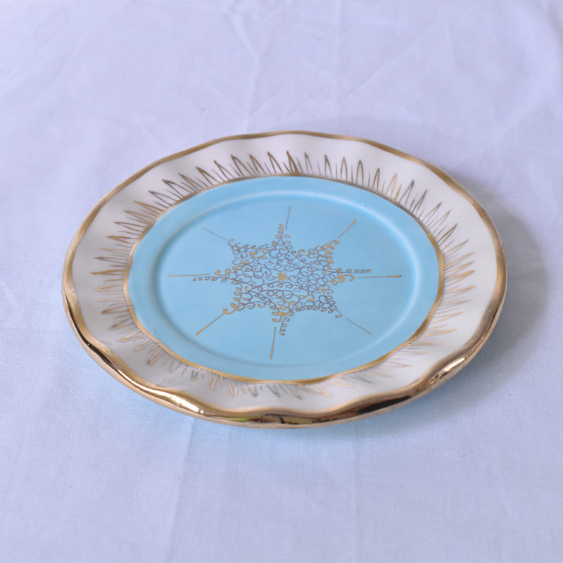 ア.ドラサンヴァル A.Dressinval デザート皿 ライトブルー