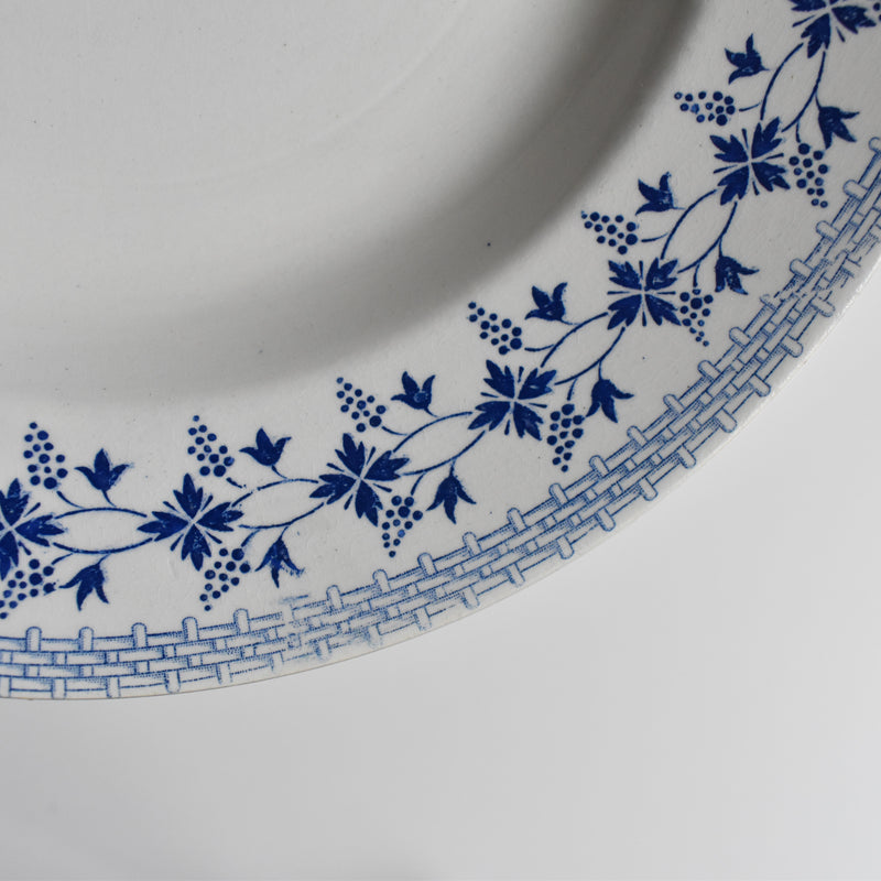 Vintage Deep Plate: Moulin des Loups Bleuets D (On display at our Osaka store)