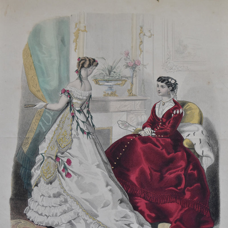 Antique Print: La Mode Illustrée n5