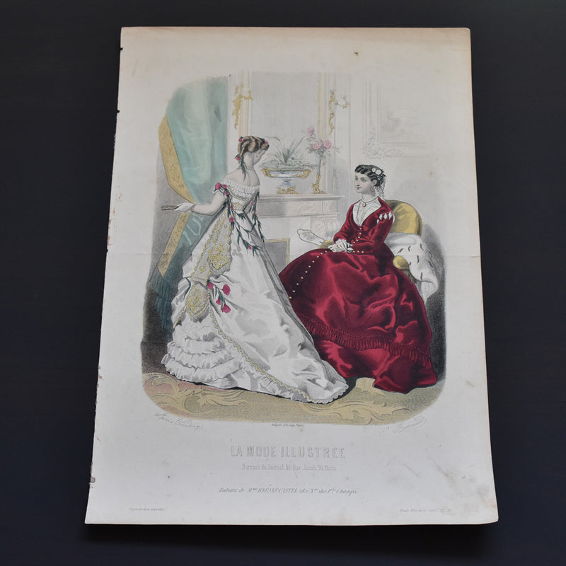 Antique Print: La Mode Illustrée n5
