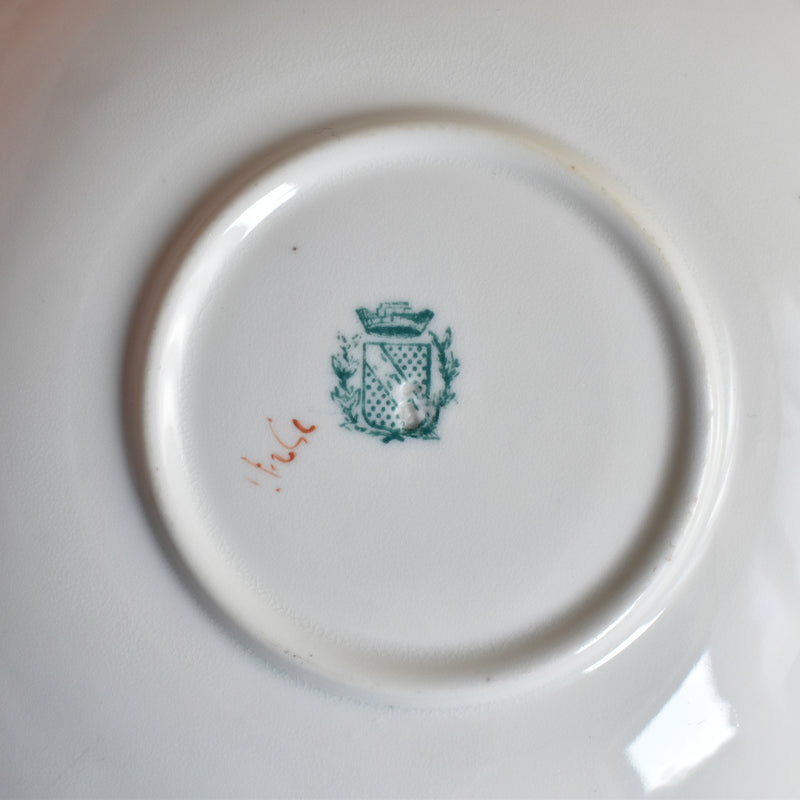 Antique Cup & Saucer Sarreguemines Minton 252 E